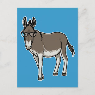 Postal Hipster Donkey