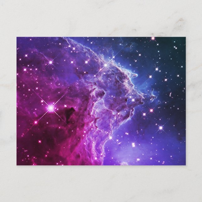 Postal Hipster Nebulosa de la Cabeza de Mono con Efecto O (Anverso)