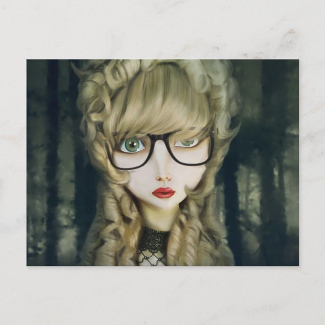 Postal Hipster nerd (Anverso)