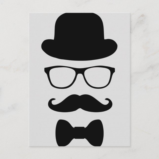 Postal Hipster original (Anverso)