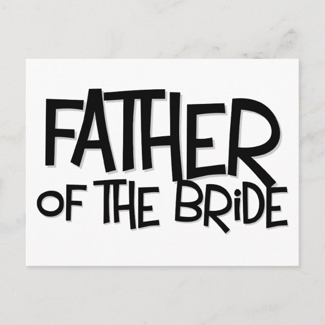Postal Hipster Padre Bride Lite T (Anverso)