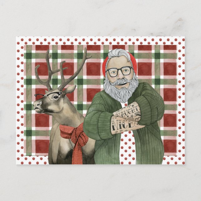 Postal Hipster Santa Collection (Anverso)