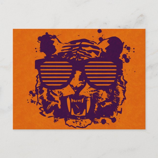 Postal Hipster Tiger (Anverso)