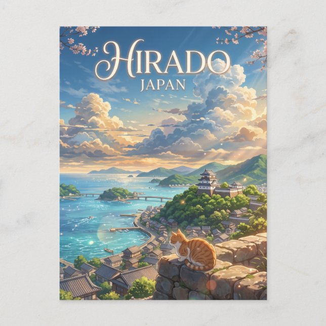 Postal Hirado, Japón (Anverso)