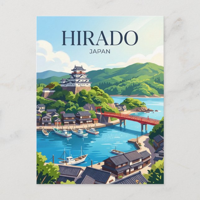 Postal Hirado, Japón (Anverso)