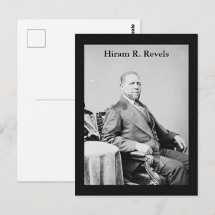 Postal Hiram R. Revels Primer Senador afroamericano 