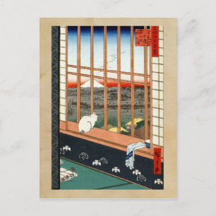 Postal Hiroshige Asakusa Ricefields y Torinomachi Festi