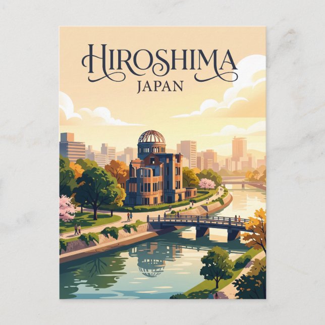 Postal Hiroshima, Japón (Anverso)
