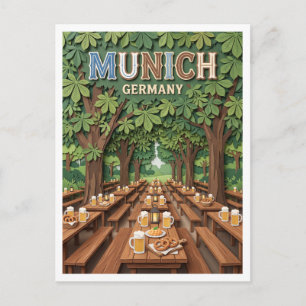 Postal Hirschgarten Múnich Alemania