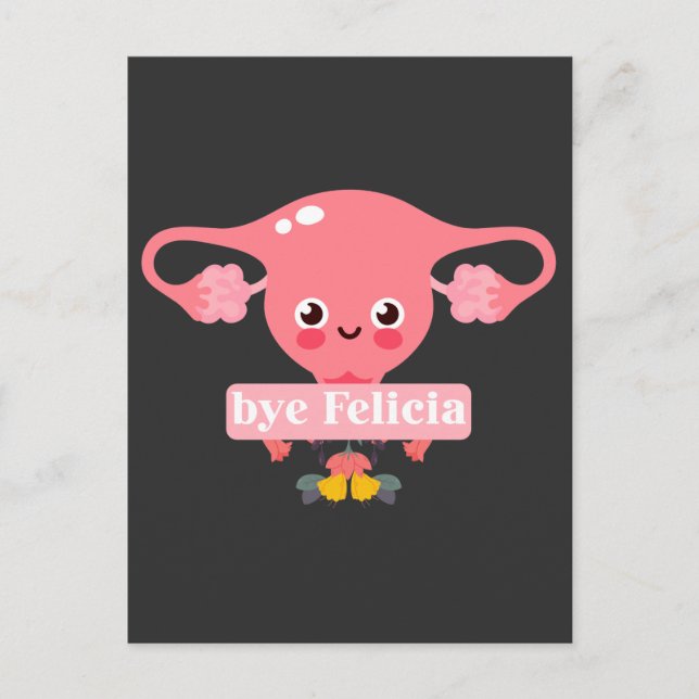 Postal Histerectomía Cirugía Recuperación Uterus Felicia (Anverso)