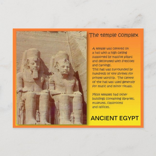 Postal Historia, Antiguo Egipto, Edificios de Templo (Anverso)