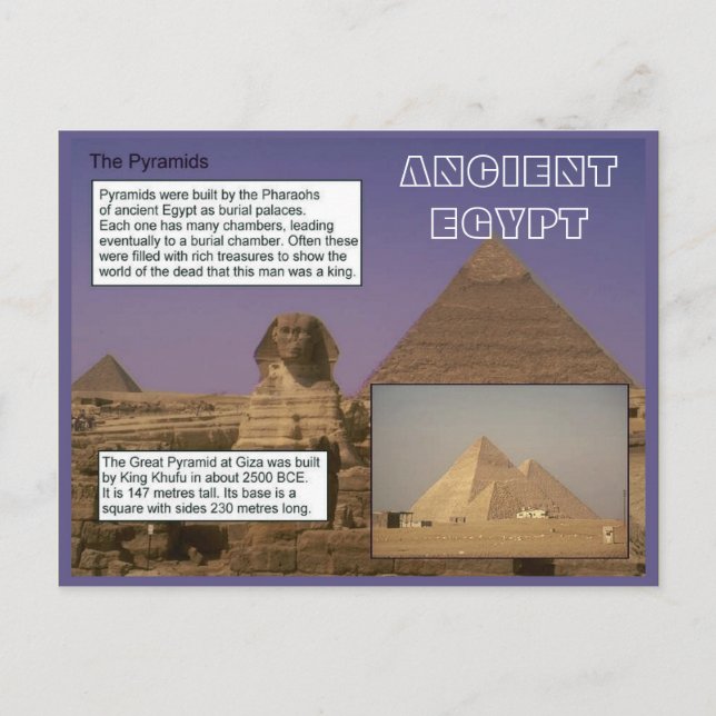 Postal Historia, Antiguo Egipto, Pirámides (Anverso)