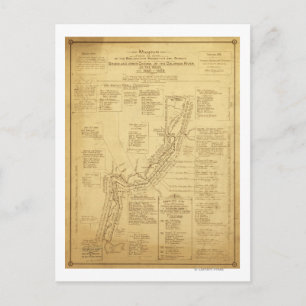 Postal Historia de la exploración del Mapa del Gran Cañón