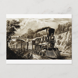 Postal Historia de la locomotora de vapor