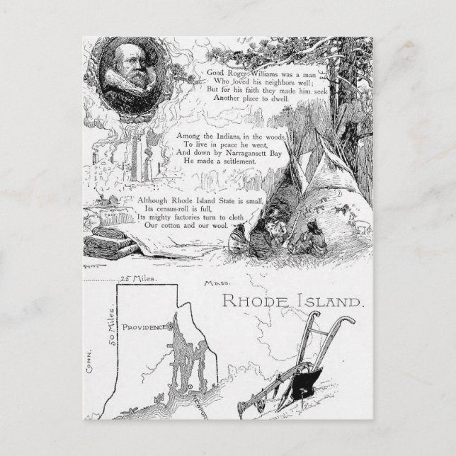 Postal Historia de Rhode Island (Anverso)