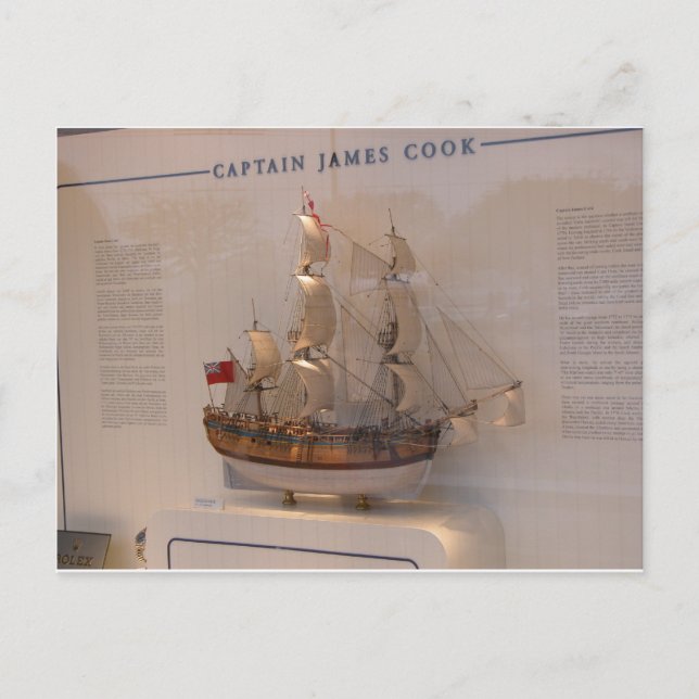 Postal Historia, exploradores, capitán James Cook (Anverso)