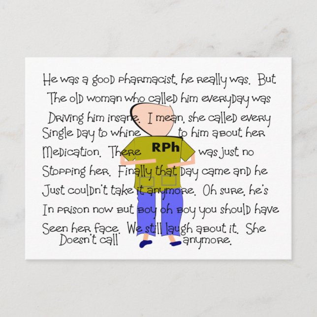 Postal Historia FARMACÉUTICA: "¡Lo perdió!" (Anverso)