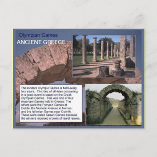 Postal Historia, Grecia Antigua, Juegos Olímpicos