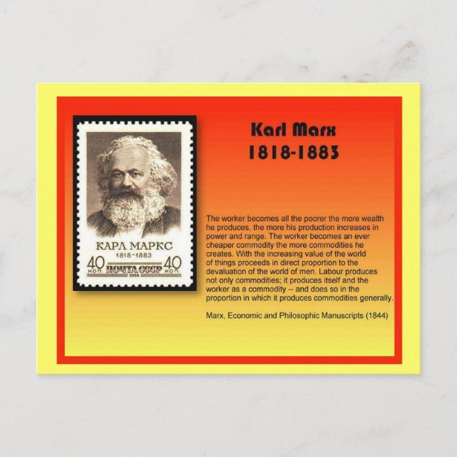 Postal Historia, Karl Marx (Anverso)