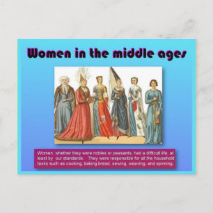 Postal Historia, mujeres en la Edad Media