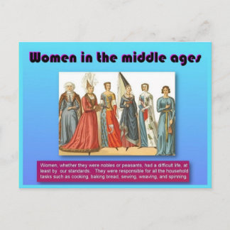 Postal Historia, mujeres en la Edad Media