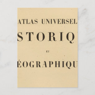 Postal Historia universal de Half Title Atlas