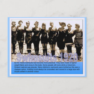 Postal Historia, victoriana, bañistas 1920