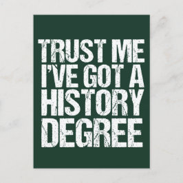 Postal Historiador de citas de graduación de historia div