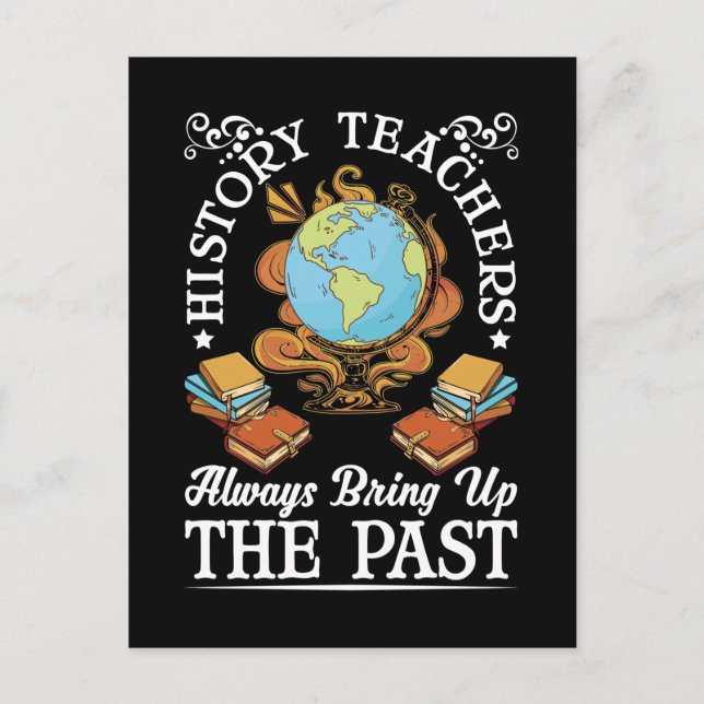 Postal Historiador gracioso de profesor de historia (Anverso)