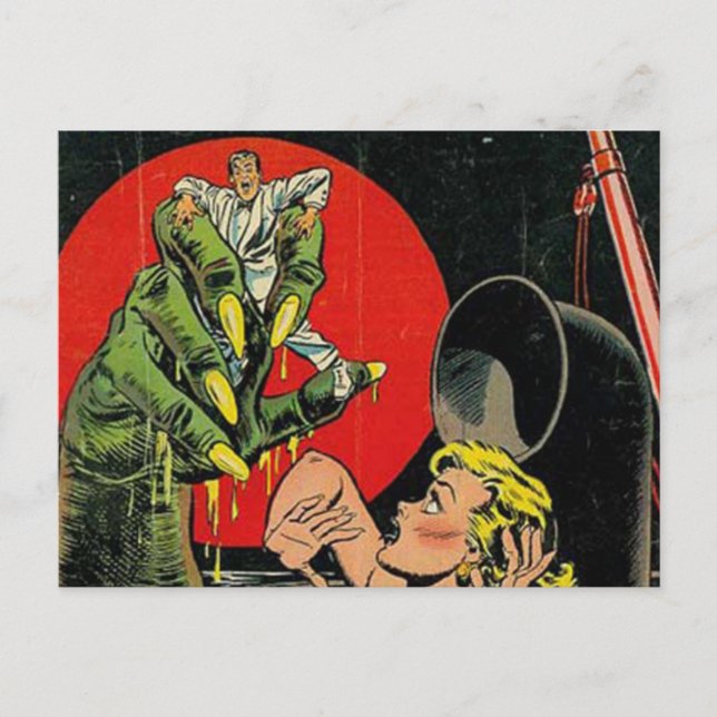 Postal Historias del cómic del horror (Anverso)