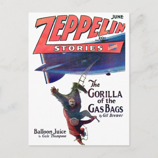 Postal Historias del zepelín (Anverso)