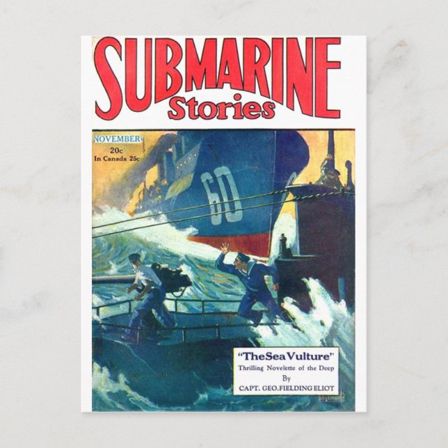 Postal Historias submarinas (Anverso)