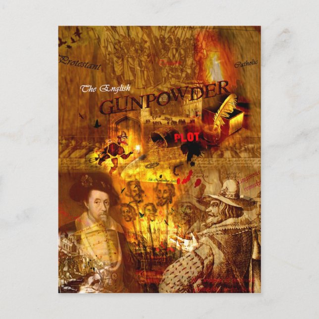 Postal histórica de la noche del fuego (Anverso)