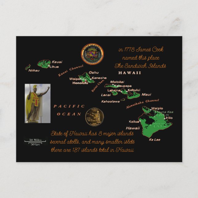 Postal histórica de las Islas Hawái (Anverso)
