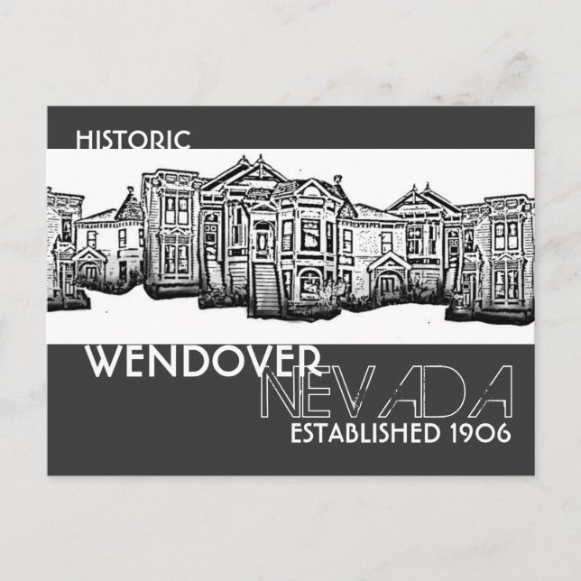 Postal histórica del casco antiguo de Wendver Neva (Anverso)