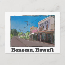 Postal Historical Hawaii Plantation Town Honomu Nostalgic