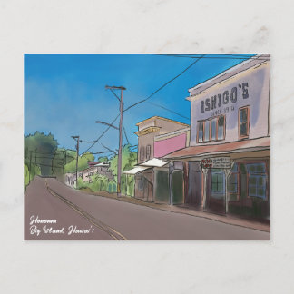 Postal Historical Hawaii Plantation Town Honomu Nostalgic