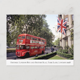Postal Histórico autobús de Londres, Bandera Británica, 1