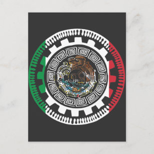 Postal Histórico calendario maya mexicano azteca mexicano