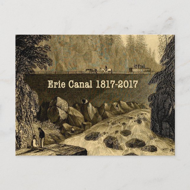 Postal Histórico Canal Erie Bicentenario Años (Anverso)