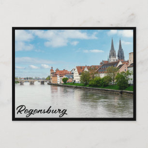 Postal Histórico casco antiguo de Regensburg, Alemania