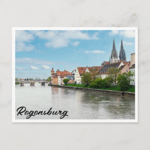 Postal Histórico casco antiguo de Regensburg, Alemania