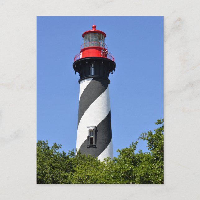 Postal Histórico faro de St. Augustine, Florida (Anverso)