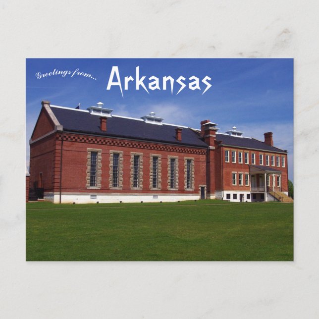 Postal Histórico Fort Smith Court y Jailhouse Arkansas (Anverso)