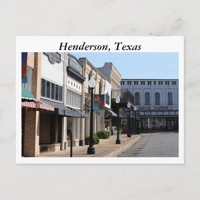 Postal Histórico Henderson, Texas (Anverso)