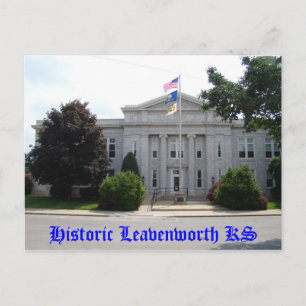 Postal Histórico Leavenworth KS - Ayuntamiento