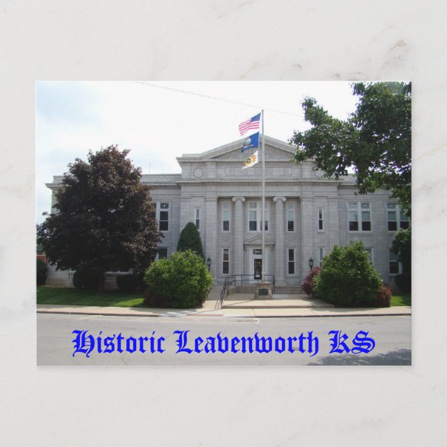 Postal Histórico Leavenworth KS - Ayuntamiento (Anverso)
