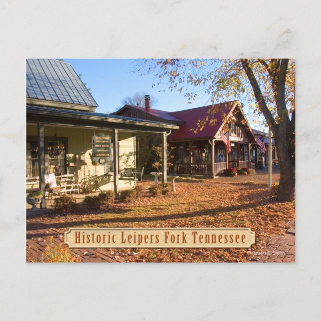 Postal Histórico Leipers Fork Tennessee Postcard (Anverso)