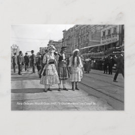 Postal Histórico Mardi Gras Foto de Nueva Orleans