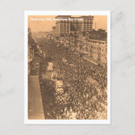 Postal Histórico Mardi Gras Nueva Orleans, foto de 1925